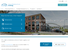 Tablet Screenshot of gezondheidscentrumdebrug.nl